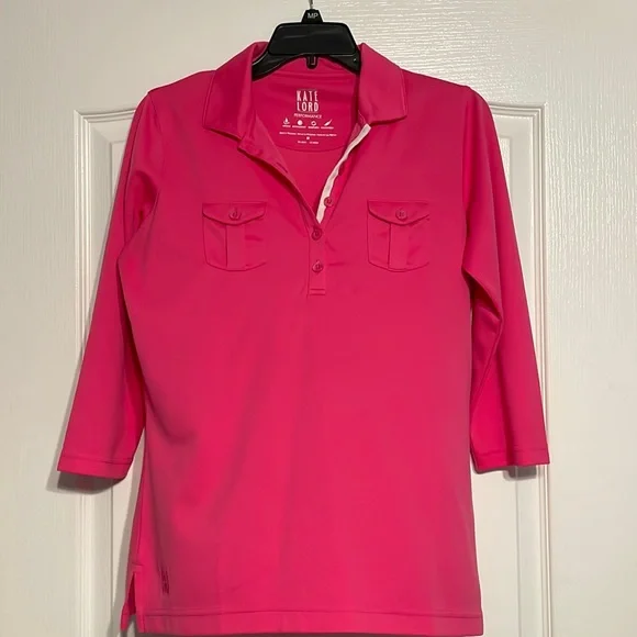 Pink Kate Lord performance long sleeve shirt size Medium - Picture 1 of 3